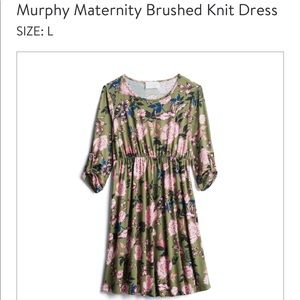 French Grey Maternity Dress